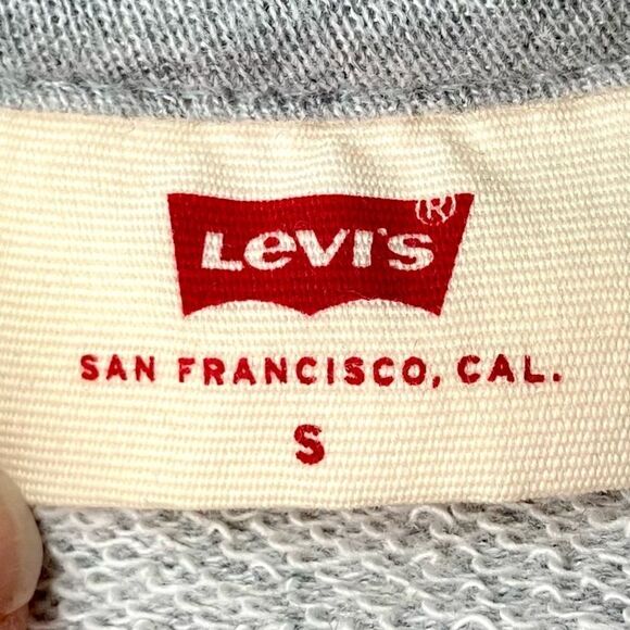 Levi’s Sweatshirt in Grey Heather/Pink Women’s S - Picture 6 of 6